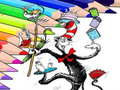 Jogo Livro de Colorir para o Gato de Chapéu online