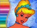 Jogo Livro de Colorir da Cinderela online