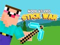 Jogo Noob vs Pro Guerra de Bastões online