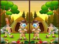 Jogo Encontre 5 Diferenças no Camping online