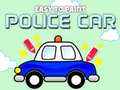 Jogo Fácil de Pintar Carro de Polícia online