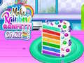 Jogo Faça um Bolo de Confete Arco-Íris online
