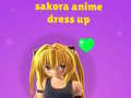 Jogo Sakora: Vestir Anime online