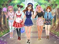 Jogo Vestir Anime na Escola online
