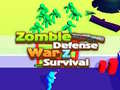 Jogo Defesa Zumbi: Sobrevivência Guerra Z online