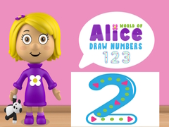 Jogo Mundo de Alice: Desenhe Números online
