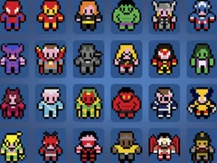 Jogo Imagens por Números Super-heróis online