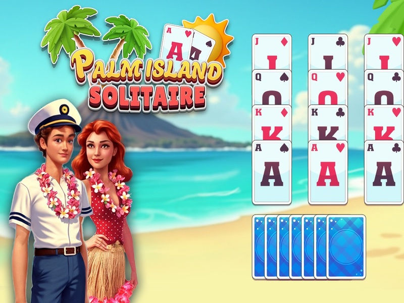 Jogo Palm Island Solitaire online
