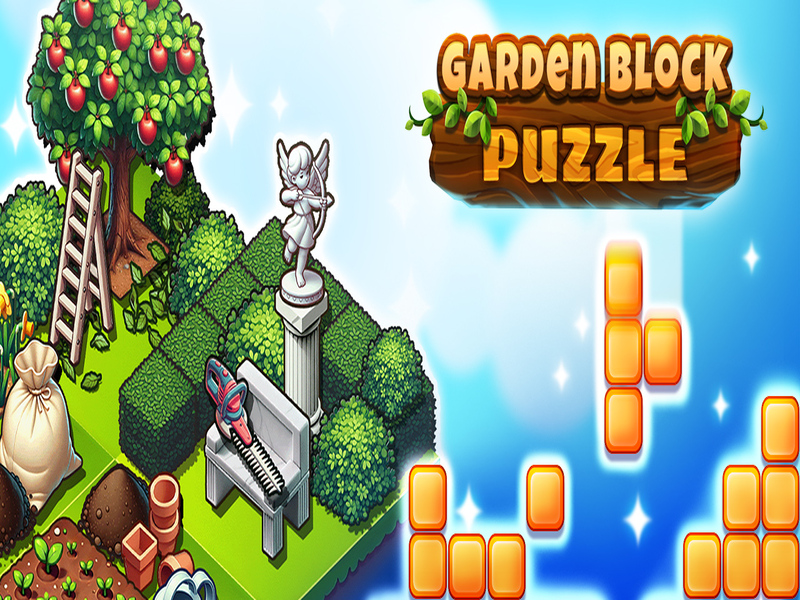 Jogo Quebra-cabeça do bloco de jardim online