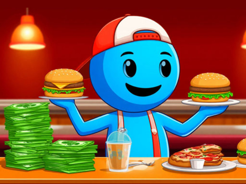 Jogo Simulador de restaurantes: hambúrgueres e pizza online