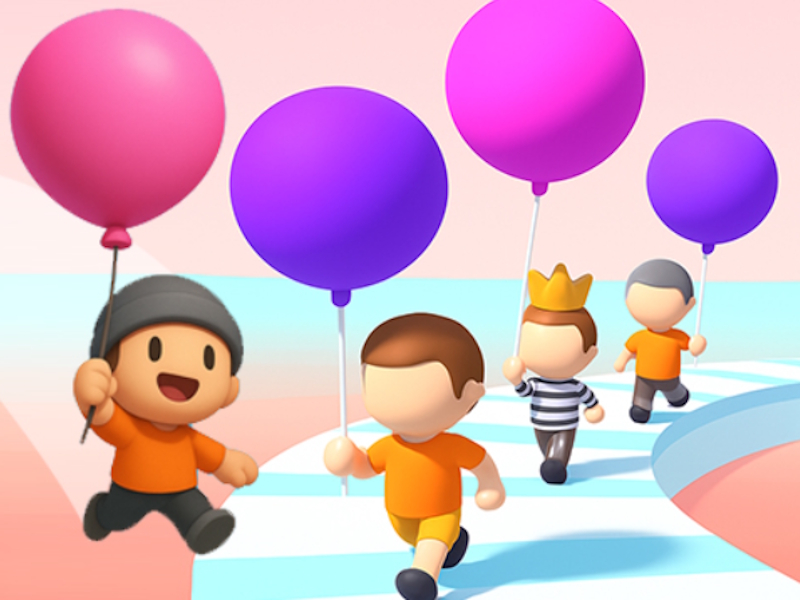 Jogo Heróis de balão correm e subem online