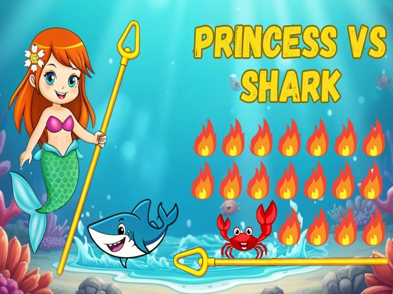 Jogo Princesa vs tubarão online