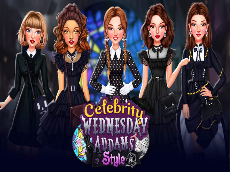 Jogo Celebrity Wednesday Addams Style online