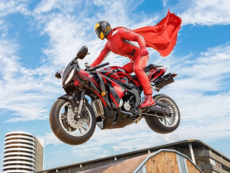 Jogo Real Motorbike Super Hero Stunt 3D online