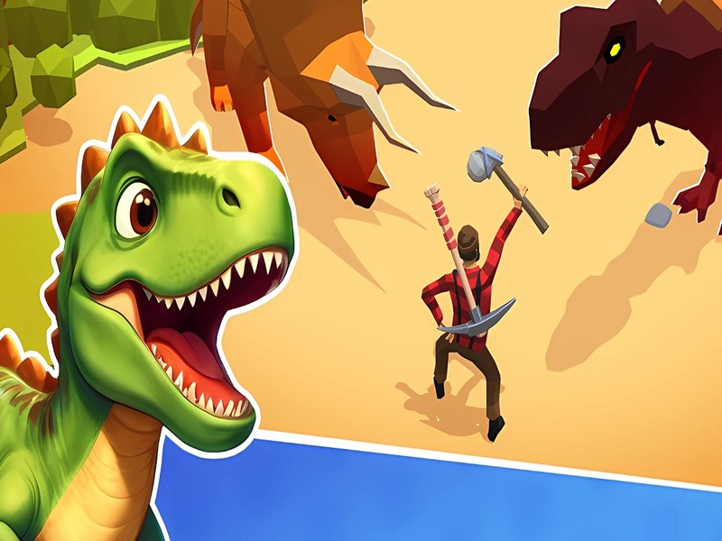 Jogo Simulador 3D de sobrevivência dino online