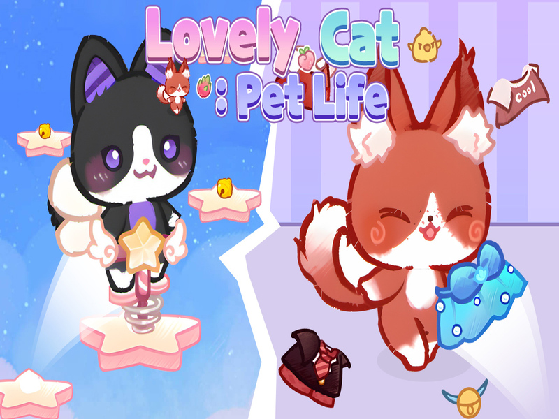 Jogo Linda vida de animais de estimação de gato online