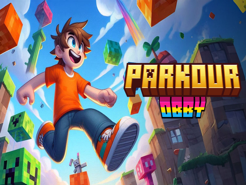 Jogo Parkour Obby online