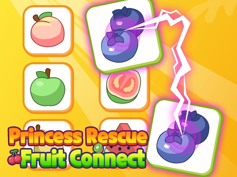 Jogo Princess Rescue Fruit Connect online