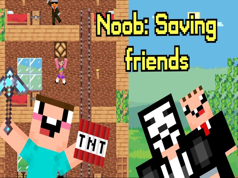 Jogo Noob: salvar amigos online