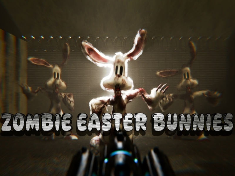 Jogo Coelhinhos de Páscoa de Zombie online