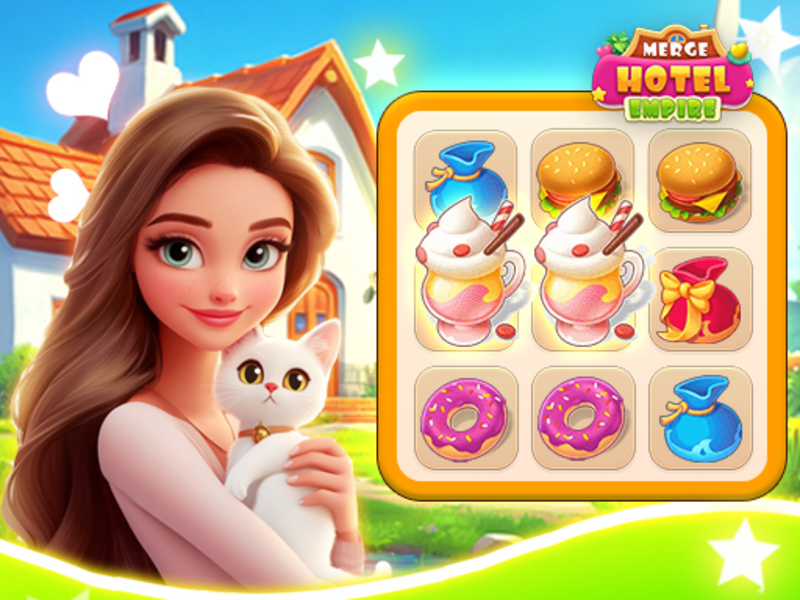 Jogo Merge Empire Hotel online