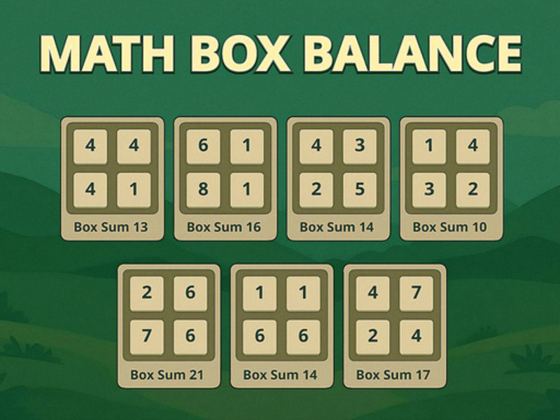 Jogo Balance da caixa de matemática online