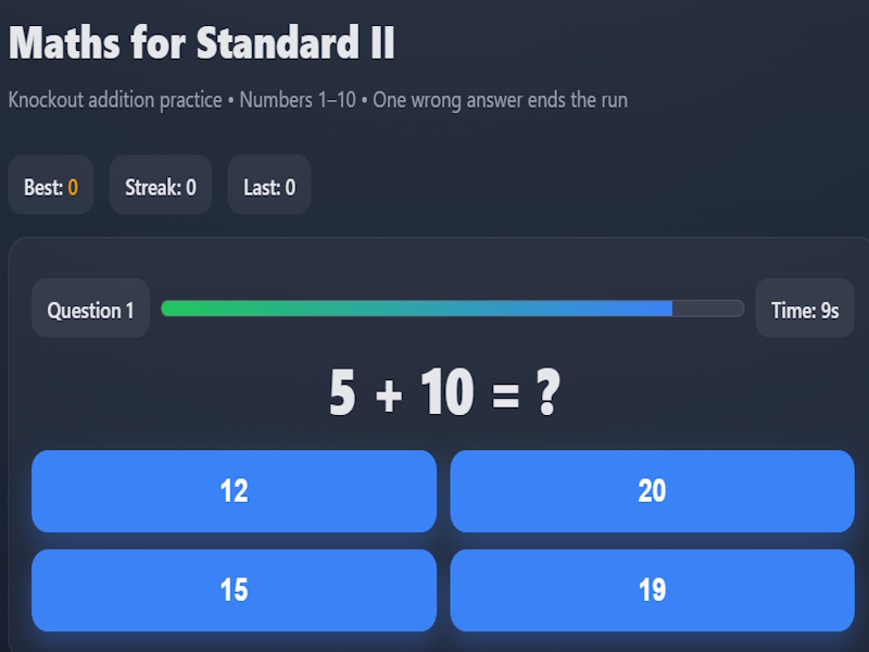 Jogo Matemática para o padrão II online